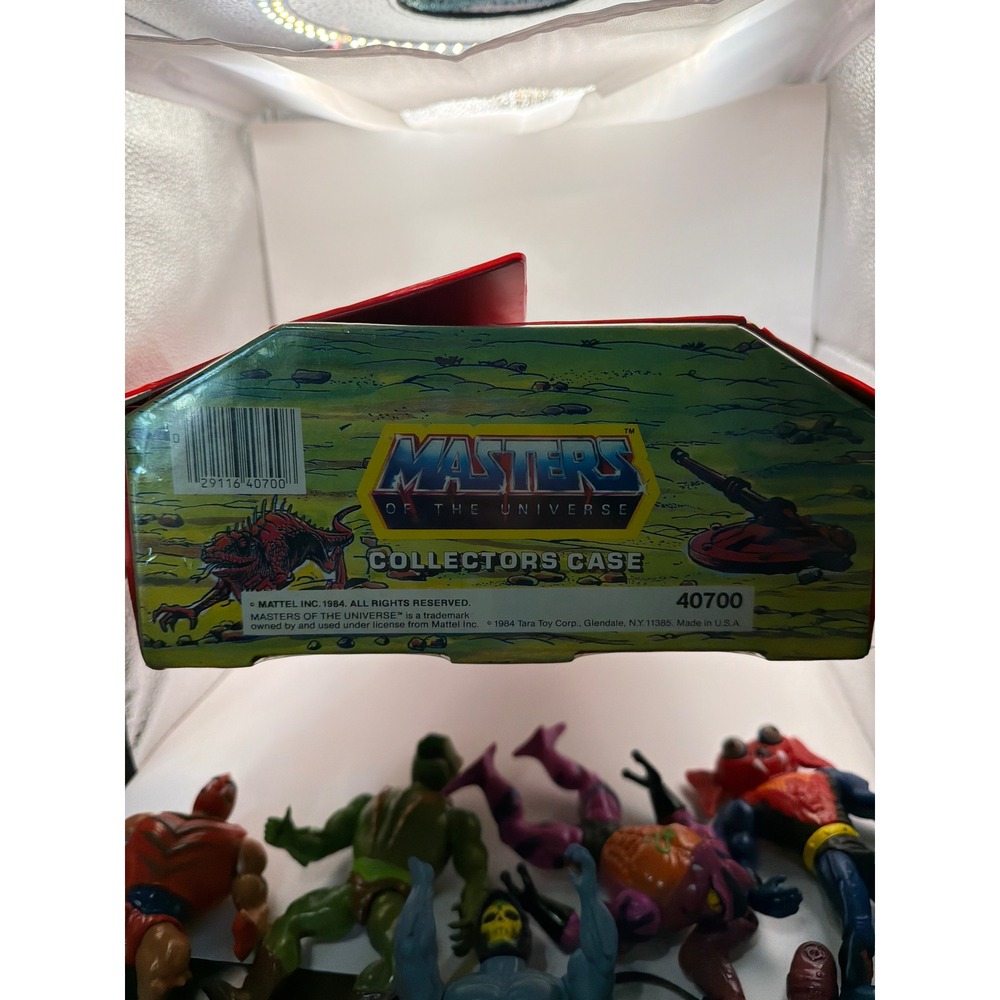 Vintage 1984 Masters of the Universe Collectors Case & Action Figure Lot Mattel - Picture 4 of 16
